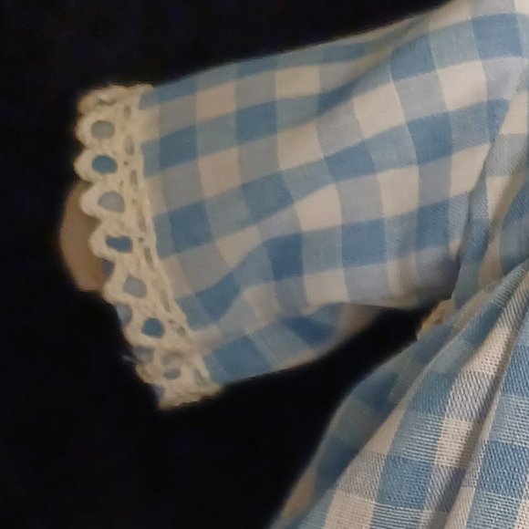 Simple baby doll , Handmade white cloth with eyes and  mouth - Picture 6 of 6